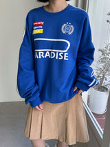 スポーティラインスウェットシャツ/Sporty Line Sweatshirt (2color)
