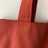 Twill simple line bag - brick