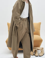 Loose Fit Single-Breasted Coat(3 color) (6596179427446)