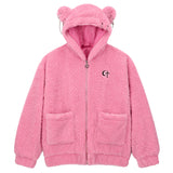 0 5 Punk Bear Fleece Jacket - PINK (6626828615798)