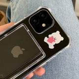 Clear Card Holder Bumper Case Heart Gomzzi 