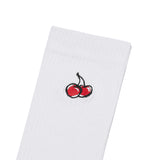 チェリーロゴスタンダードソックス／CHERRY LOGO STANDARD SOCKS [WHITE]