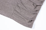 UNBALANCED WARMER CROP TOP (Dark Beige)