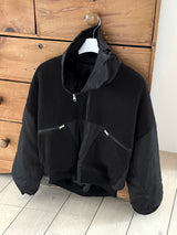 [MADE] Beckin high neck knit color combination balloon aviation jumper