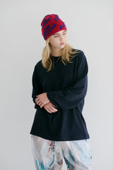 オールドスクールロゴロングスリーブ / BSR2223FWPO083 OLD SCHOOL LOGO LONG SLEEVE NAVY