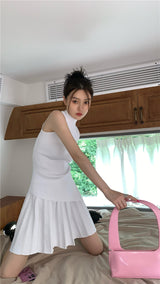 アンフッテッドトップ スカート ツーピース/Unfooted Top Skirt Two Piece