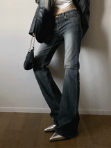 Jean blue bootcut long denim