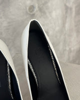 Silver-grooved Stelleto high heels