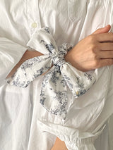 French Etoile Ribbon Scrunchies [Gray]