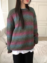 [UNISEX/ WOOL20] Tums gradient dangara mohair knit