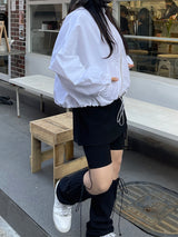 リボンストリングレッグウォーマー / Ribbon String Leg Warmer