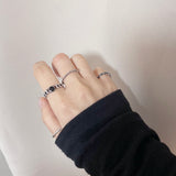 ブラックチェーンリングセット / Black chain ring set (7 set)