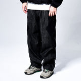 DIPPING SAUCE TWO TUCK DENIM PANTS