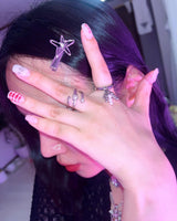 [Twice Jeongyeon] Layered white pearl ring