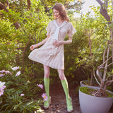 フリルリボンミニドレス / Frill Ribbon Mini Dress (BABY PINK)