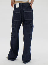ダイイングカーゴドウデニムパンツ/Dyeing X Cargo dough Denim Pants (2color)