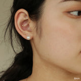 14Kゴールドスワロフスキーパールピアス/14K Gold Swarovski Pearl Earring (8mm + 14k gold clutch)