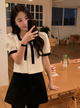 HR Wool Boucle Mini Skirt (2color)