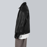 ビーガンレザージップアップジャケット / Vegan Leather Zip up Jacket