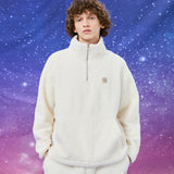 ハーフジップアップボウクルフリースアノラック / Half zipup boucle fleece anorak