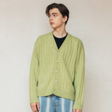 カシミアブレンドカーディガン/CASHMERE BLEND CARDIGAN_GREEN BEAN