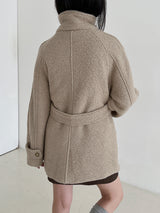 ウールテリーハーフコート/Wool terry half coat (3color)