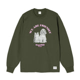 RLLR1101 キャットアンドドッグロングスリーブ/RLLR1101 Cat and Dog Long Sleeve - Olive Green