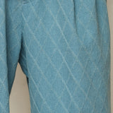 ダイアモンドパターンデニムパンツ/DIAMOND PATTERN DENIM PANTS_LIGHT BLUE