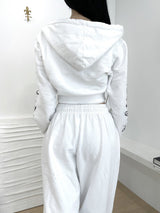 ハートクロップフードジップアップ/[High quality] 847. Heart crop hood zip up (2color)
