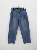 ユニセックスボタンデニムパンツ/Unisex button denim pants