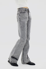 グレーデニムブーツカットパンツ / no.0027 Gray Denim Bootcut Pants
