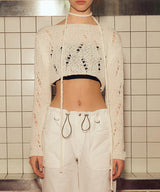 ネッティングクロップドセーター / NETTING CROPPED SWEATER (IVORY)