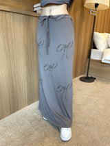 リボンマキシロングスカート/878. Ribbon maxy long sk (2color)
