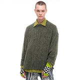 ダメージニット / Damage Knit Khaki