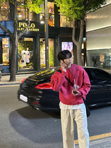 ロイドダブルサイドマルチファンクションオーバーサイズフィットスウェットシャツ / Lloyd's double sided multifunctional oversized fit sweatshirt (12 colors)