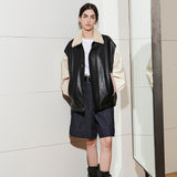 [UNISEX] NICOLE OVERFIT BLOUSON, BLACK (6628189700214)