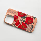 レッドポピー スマートフォンケース/Red Poppy (Galaxy) Matt Hard Case