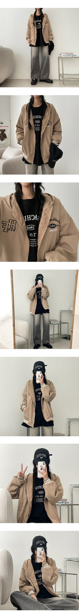 Lone washing side banding denim wide pants