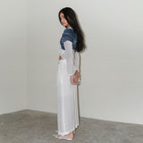 クロッププリーツシャツ / CROP PLEATS SHIRTS (WHITE,SKIN,BLACK)