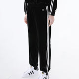 レイジーデイベルベットジョガーパンツ/0 3 lazy day velvet jogger pants - BLACK