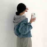 フロント&バックボタンデニムジャケット / Front And Back Button Denim Jacket