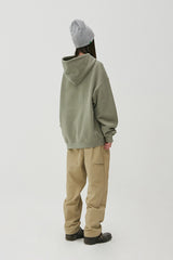 Square Graphic Hoodie_Moss Green (6684844163190)