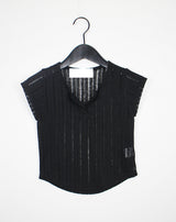 ユピクロップTシャツ / Yupi Linen Crop T-shirt (3color)