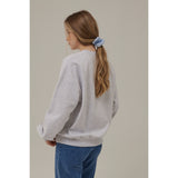 ピーチドローイングスウェットシャツ / PEACHES DRAWING SWEATSHIRT_WHITE MELANGE