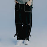 サイドストッパーカーペンターパンツ / SIDE STOPPER CARPENTER PANTS_BLACK