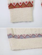 Nordic Bear Wool Knit Cardigan (3color)