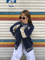 Harper two way knit zip up
