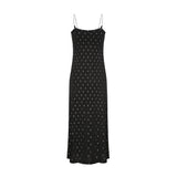チェーンショルダーストラップクロスドレス/1 2 chain shoulder strap cross dress