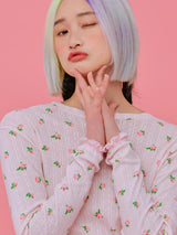 21SS Flower T-Shirt PINK (6552552636534)