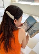 beads hair pin - white